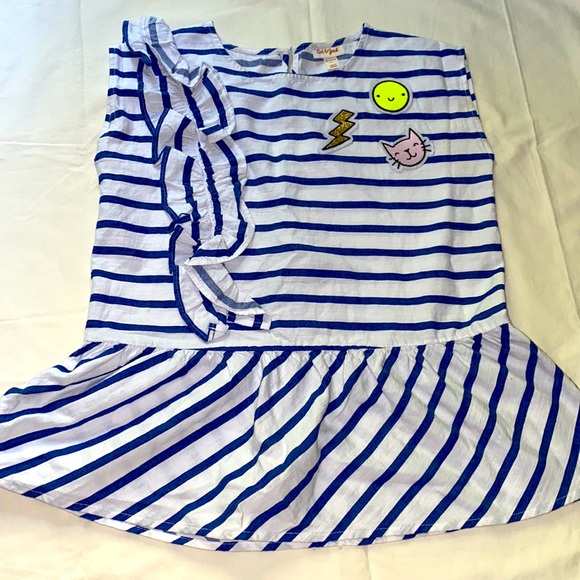Cat&jack strips girls top size xl 14-16